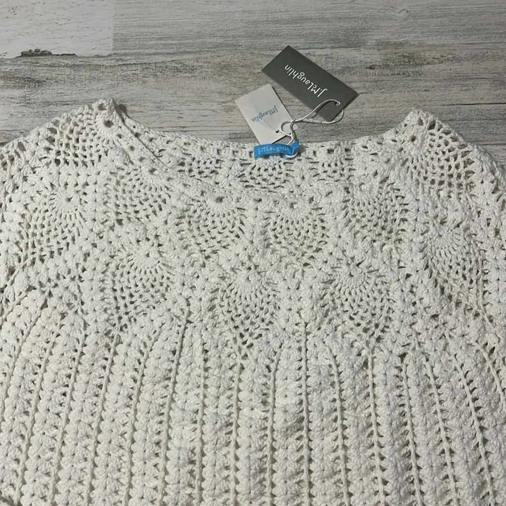 J.McLaughlin Shellona Crocheted Sweater Size Large NWT - Picture 6 of 11